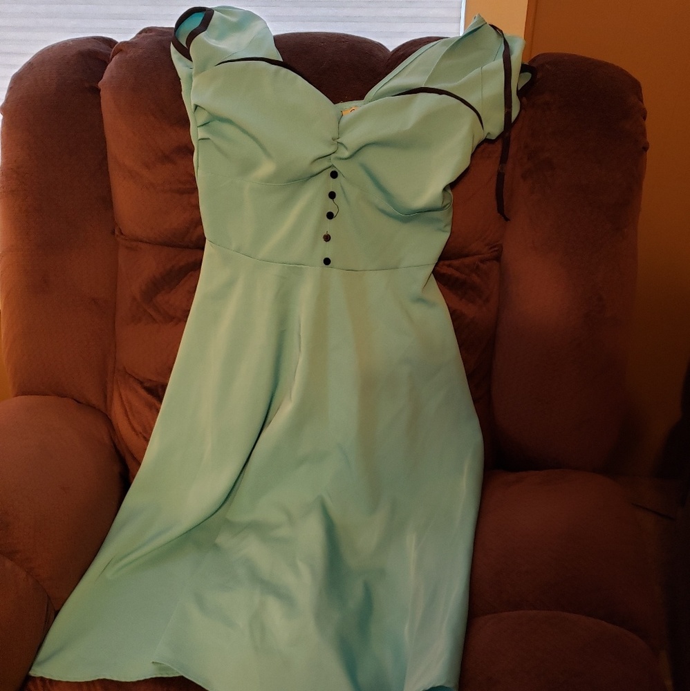 Light Blue 50's Style Sundress
